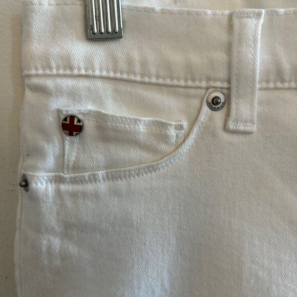 NWT Hudson Nico Super Skinny White Ankle Jeans Size 28 Stretch Denim - Picture 5 of 8